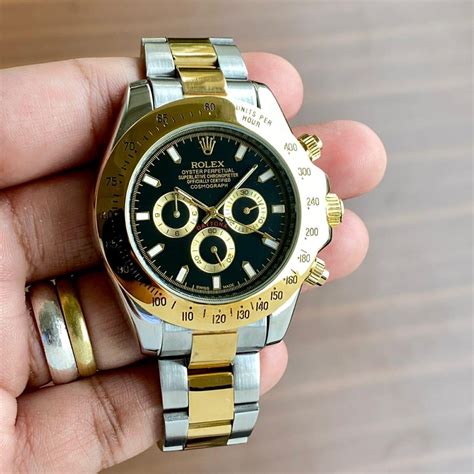 rolex mens gold and silver watch|used men's gold Rolex watch.